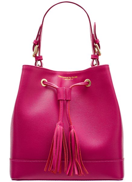 Real leather handbag Glamorous by GLAM - Pink -