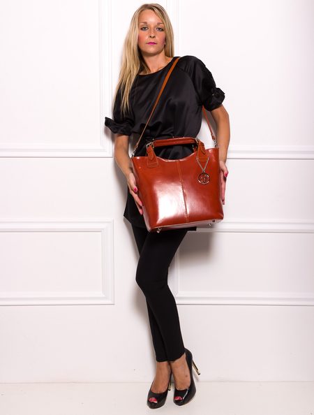 Borsa a mano da donna in pelle Glamorous by GLAM - Marrone -