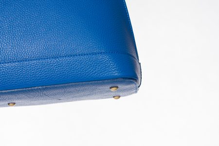 GbyG kabelka modrá z pravý kože -
