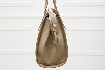 Bolso de cuero de mano para mujer Glamorous by GLAM - Beige -