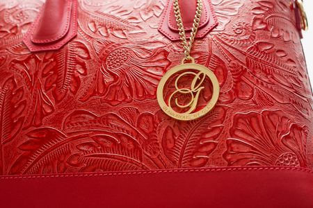 Bolso de cuero de mano para mujer Glamorous by GLAM - Rojo -