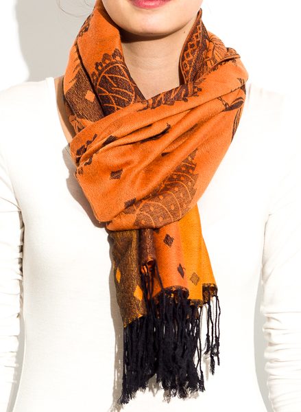 Women's scarf - Orange -