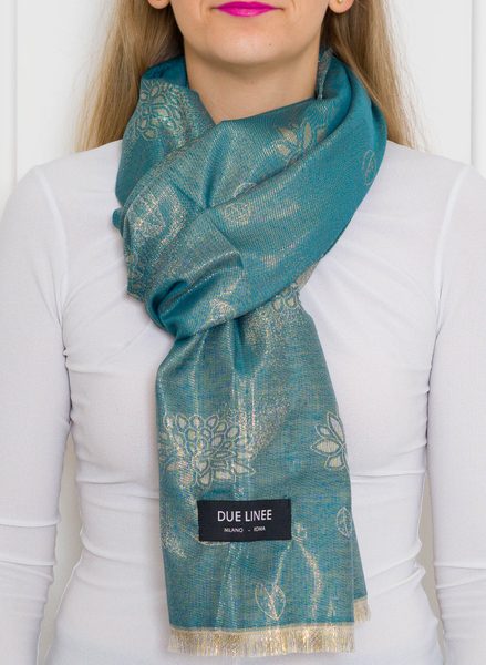 Women's scarf Due Linee - Green -