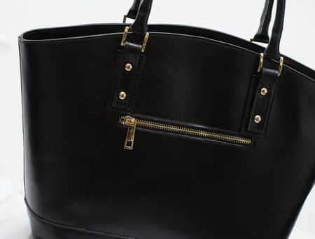 Real leather handbag Glamorous by GLAM - Black -