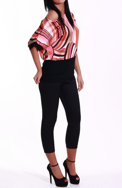 Tunika pruhy růžová -