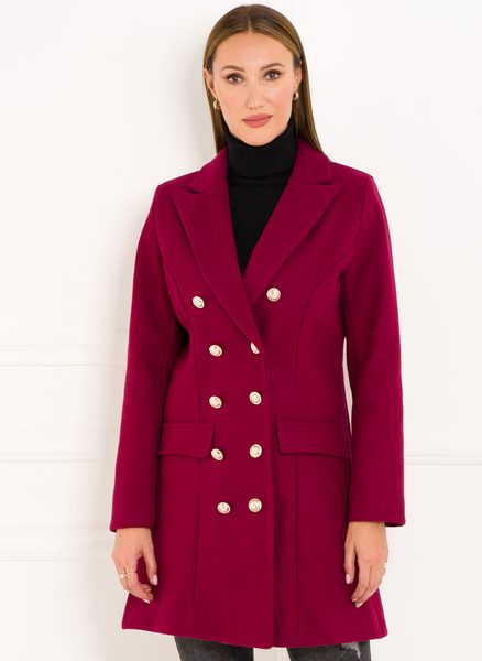 Women's coat CIUSA SEMPLICE - Wine -