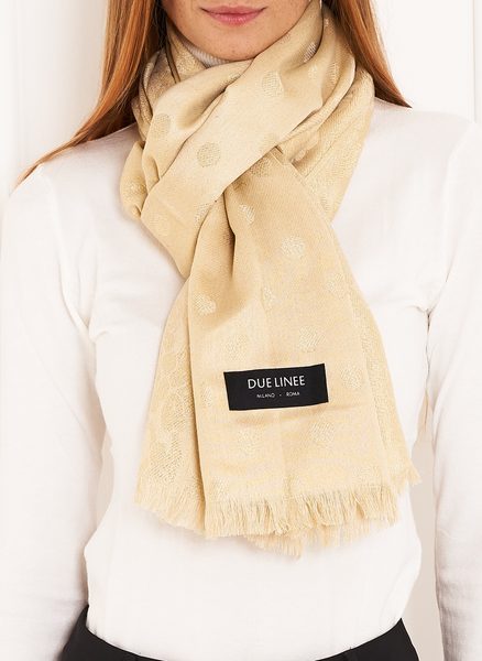 Scarf Due Linee - Gold -