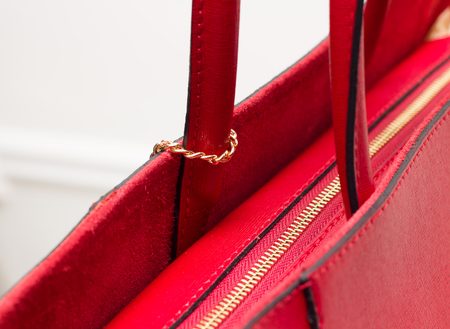 Borsa a mano da donna in pelle Glamorous by GLAM - Rosso -