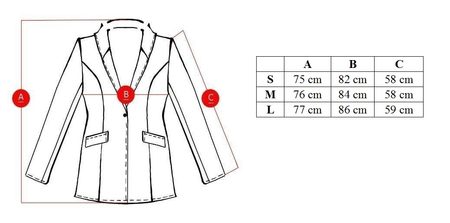 Women's blazer Glamorous by Glam - Black-white -