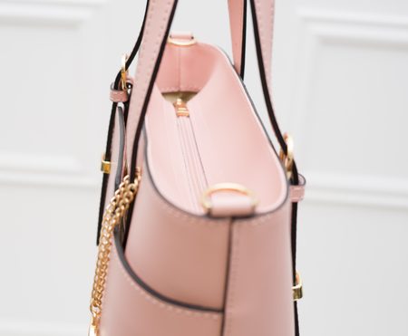 Real leather shoulder bag Glamorous by GLAM - Pink -