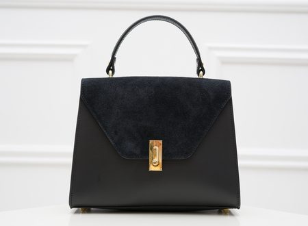 Bolso de cuero de mano para mujer Glamorous by GLAM - Negro -