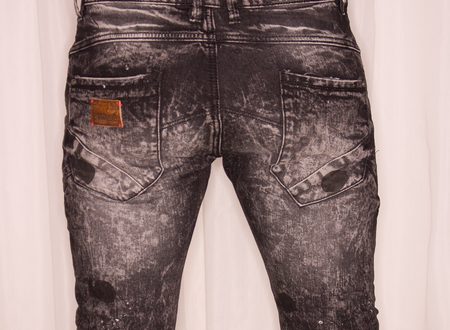 Jeans uomo - Bianco - nero -