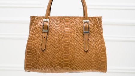 Real leather handbag Glamorous by GLAM - Brown -