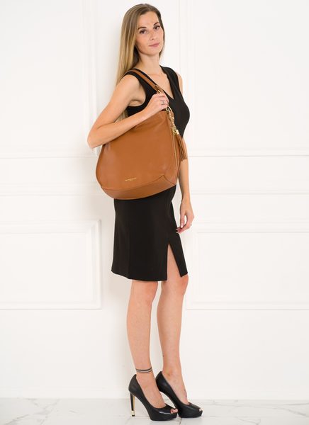 Real leather shoulder bag Glamorous by GLAM - Brown -