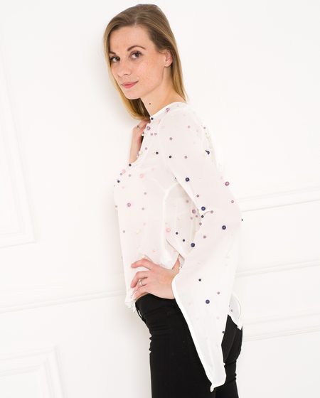 Top damă Due Linee - Albă -
