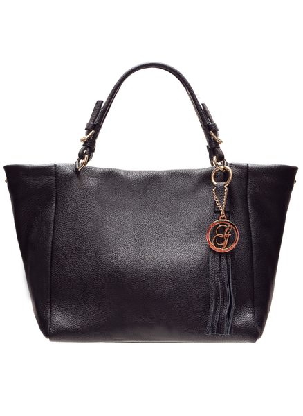 Bolso de cuero de mano para mujer Glamorous by GLAM - Negro -