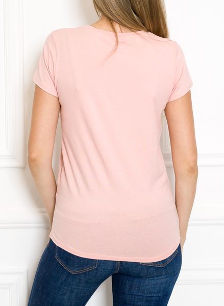 Damska koszulka Due Linee - różowy