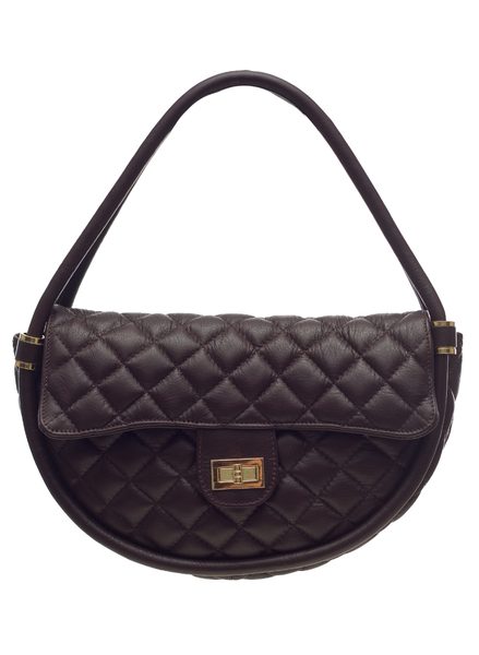 Bolso de hombro de cuero para mujer Glamorous by GLAM - Marrón -