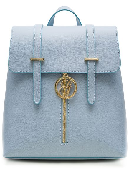 Women's real leather backpack Glamorous by GLAM - Blue -