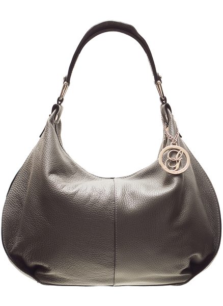 Real leather shoulder bag Glamorous by GLAM - Grey -