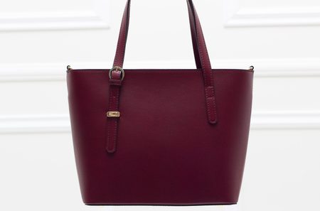 Real leather handbag Glamorous by GLAM - Wine -