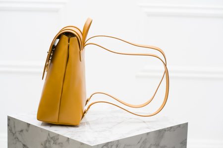 Bőr női táska Glamorous by GLAM - Sárga -