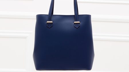 Real leather shoulder bag Glamorous by GLAM - Dark blue -