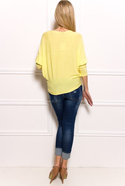 Dámský top - volný střih - žlutá -