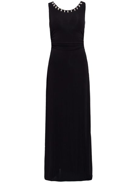 Vestido largo de mujer Due Linee - Negro -