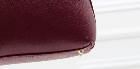 Real leather handbag Glamorous by GLAM - Wine -