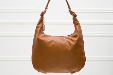 Real leather shoulder bag Glamorous by GLAM - Brown -