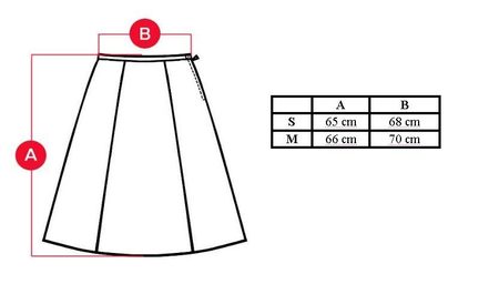 Skirt - Black-white -