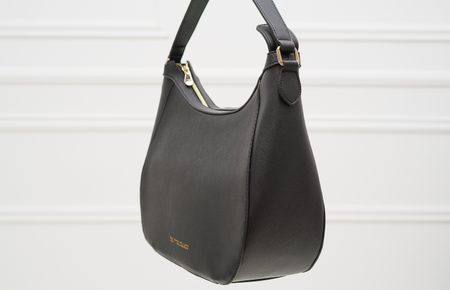 Bolso de hombro de cuero para mujer Tru Trussardi - Negro -