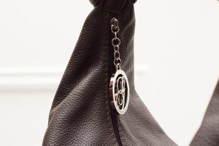 Bolso de hombro de cuero para mujer Glamorous by GLAM - Marrón -