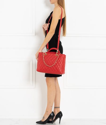 Bolso de cuero de mano para mujer Glamorous by GLAM - Rojo -