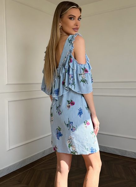 Summer dress GLAM&GLAMADISE - Blue -