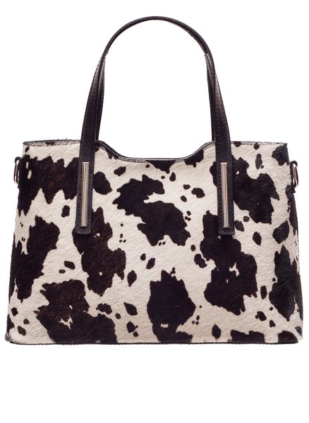 Borsa a mano da donna in pelle Glamorous by GLAM - Bianco - nero -