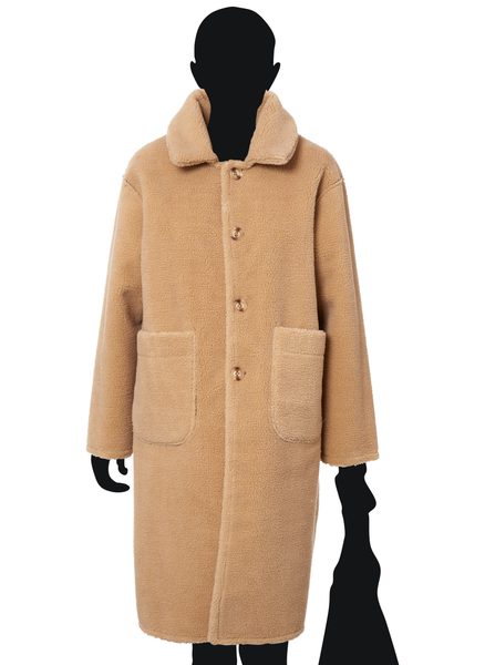 Women's coat Due Linee - Brown -