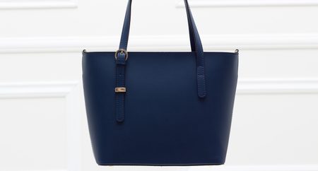 Real leather handbag Glamorous by GLAM - Dark blue -