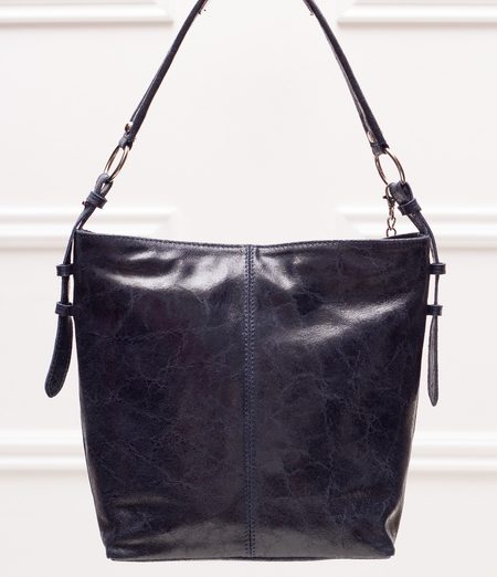 Real leather shoulder bag Glamorous by GLAM - Blue -