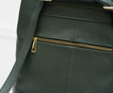 Real leather backpack Glamorous by GLAM - Green -