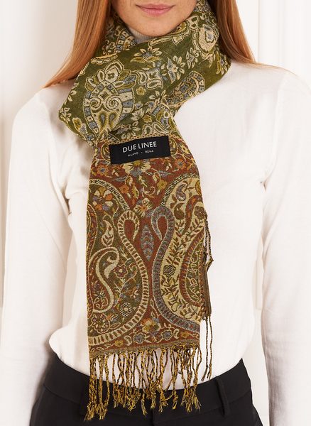 Foulard donna Due Linee - Verde -