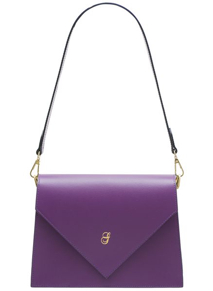 Real leather shoulder bag Glamorous by GLAM - Violet -