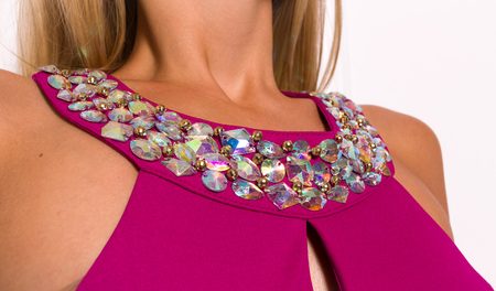 Maxi dress Due Linee - Violet -