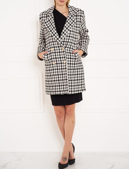 Women's coat Glamorous by Glam - Black-white -