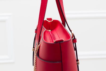 Real leather handbag Glamorous by GLAM - Red -