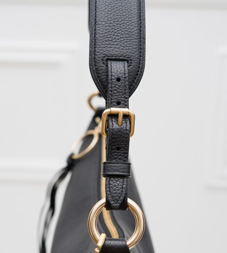 Real leather shoulder bag Coach - Black -