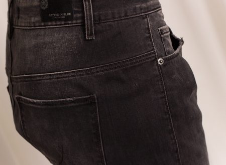 Dámské jeany s nízkým sedem - šedé -