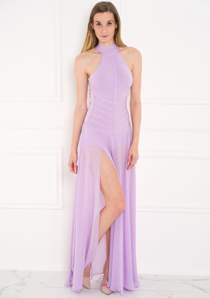 Guess by Marciano dlouhé bandážové šaty JLO - fialová -