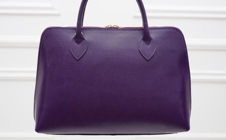 Borsa a mano da donna in pelle Glamorous by GLAM - Viola -